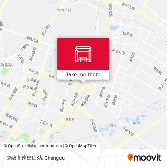 成绵高速出口站 map
