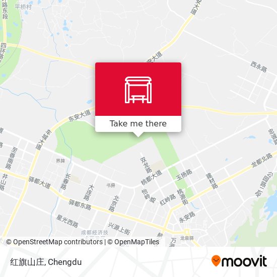红旗山庄 map