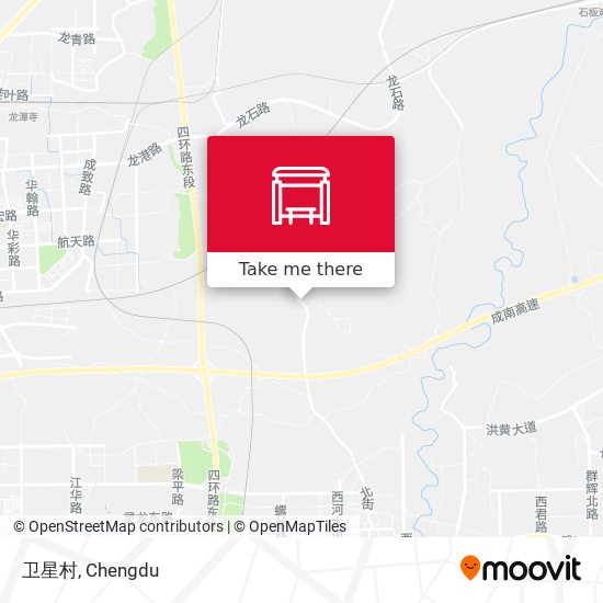 卫星村 map