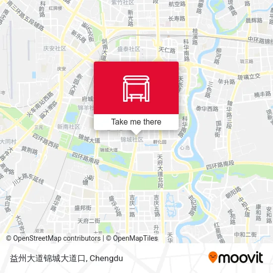 益州大道锦城大道口 map