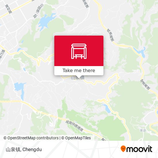 山泉镇 map