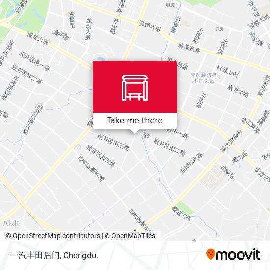 一汽丰田后门 map