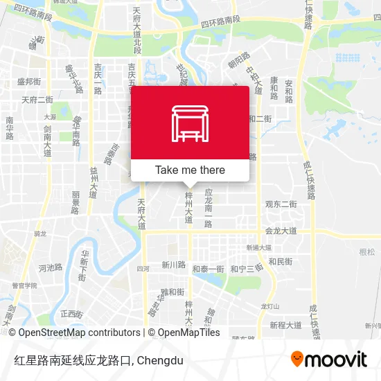 红星路南延线应龙路口 map