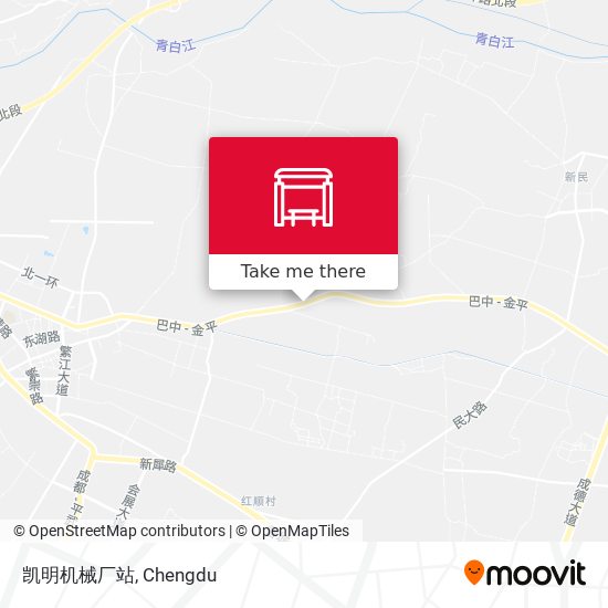 凯明机械厂站 map