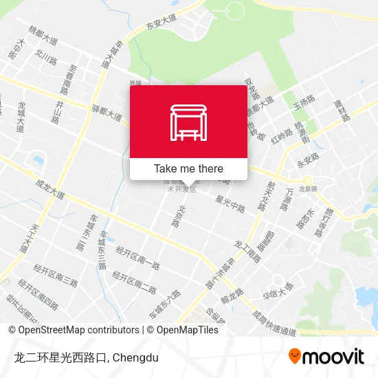 龙二环星光西路口 map