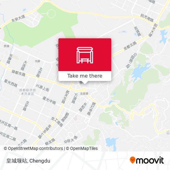 皇城堰站 map