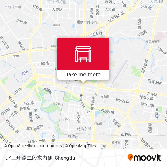 北三环路二段东内侧 map