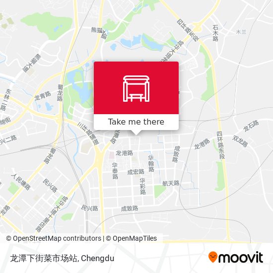 龙潭下街菜市场站 map