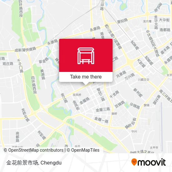 金花前景市场 map