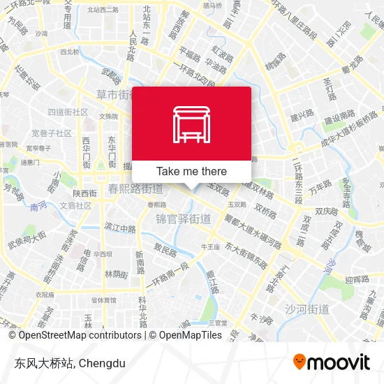 东风大桥站 map