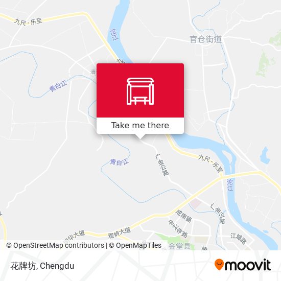 花牌坊 map