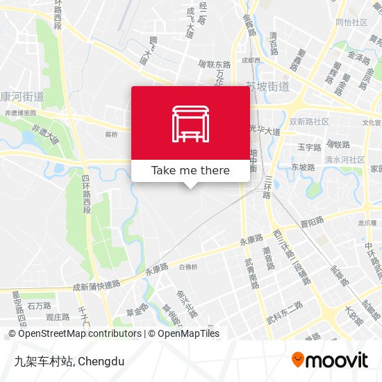 九架车村站 map