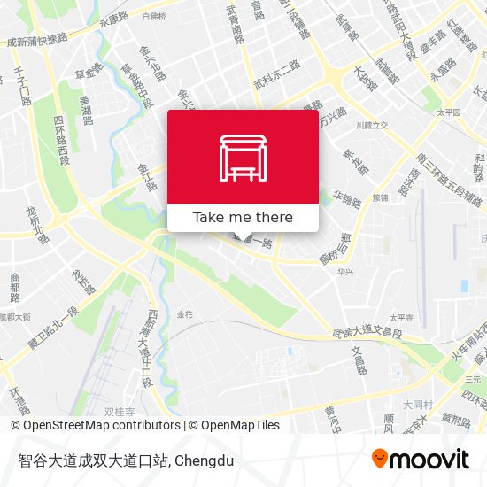 智谷大道成双大道口站 map