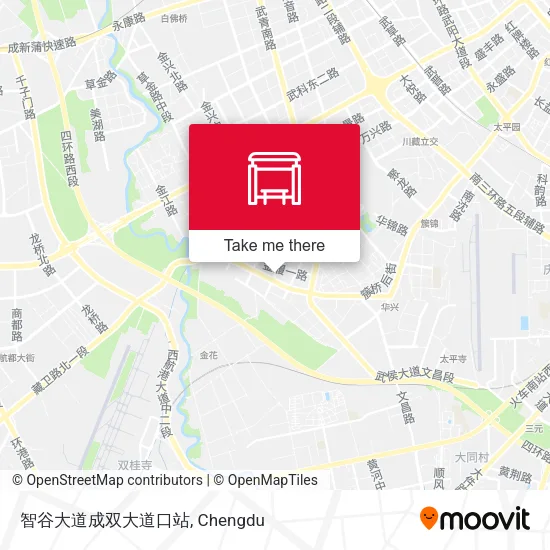 智谷大道成双大道口站 map