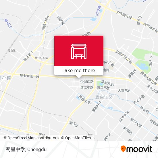蜀星中学 map