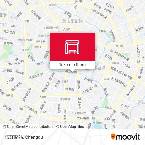 滨江路站 map