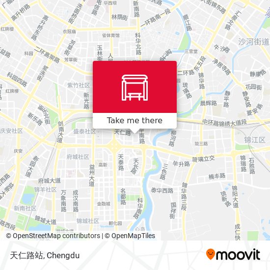 天仁路站 map