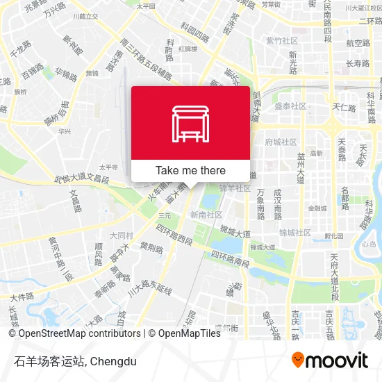 石羊场客运站 map