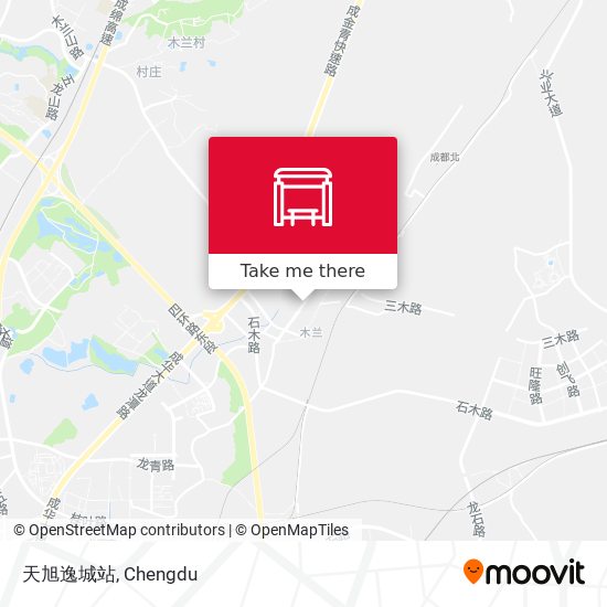 天旭逸城站 map