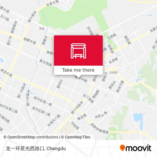 龙一环星光西路口 map