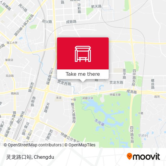 灵龙路口站 map