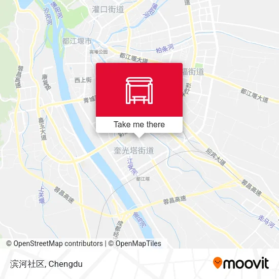 滨河社区 map
