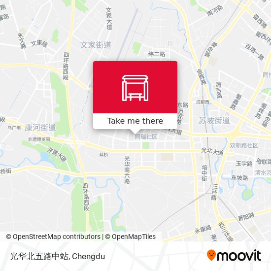 光华北五路中站 map