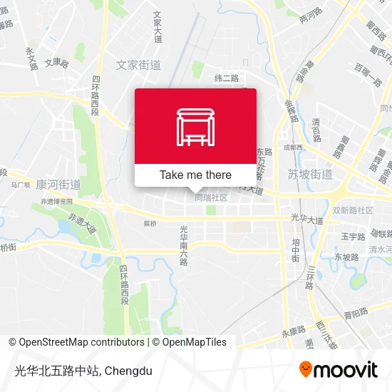 光华北五路中站 map