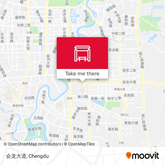 会龙大道 map