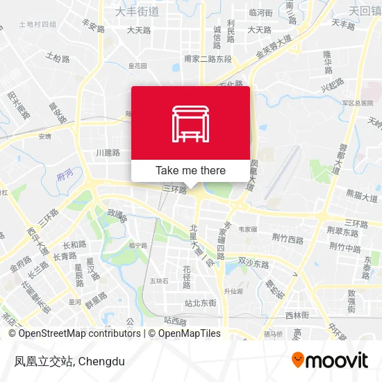 凤凰立交站 map