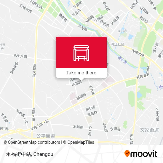 永福街中站 map