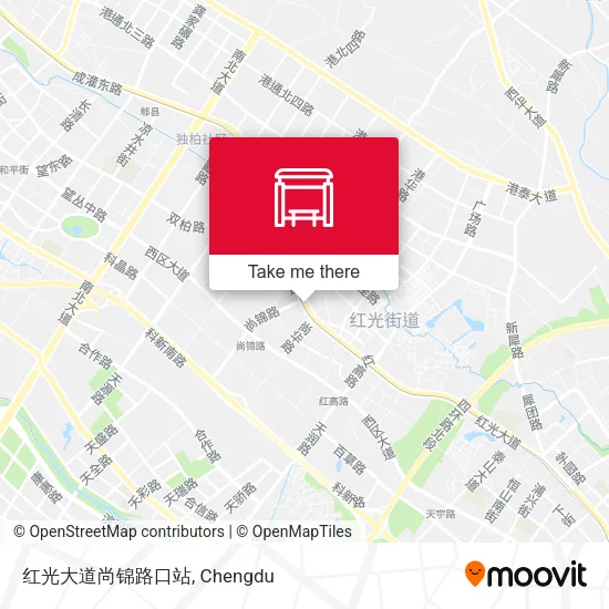 红光大道尚锦路口站 map