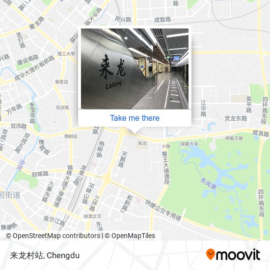 来龙村站 map