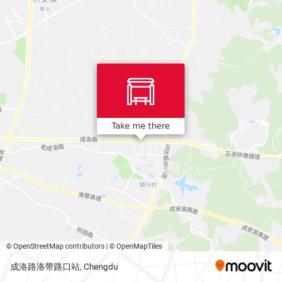 成洛路洛带路口站 map