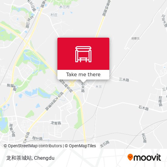 龙和茶城站 map