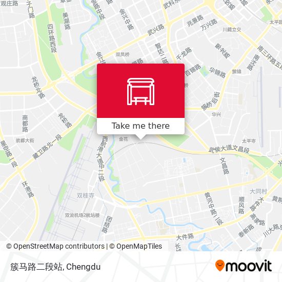 簇马路二段站 map