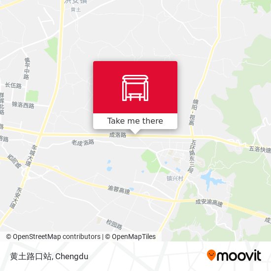 黄土路口站 map