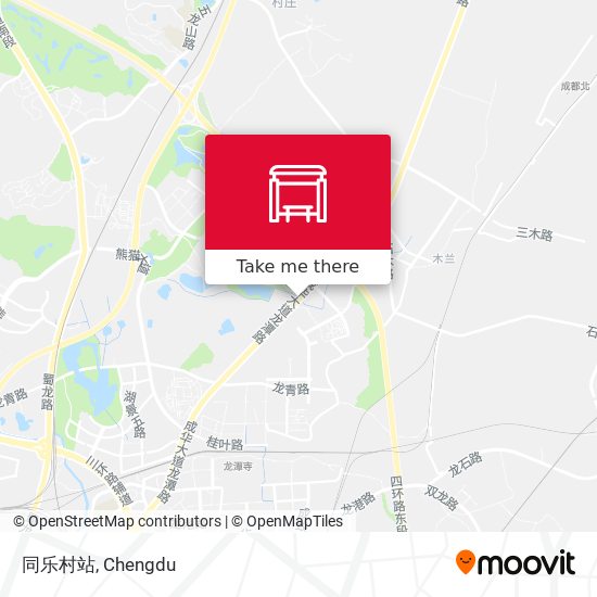 同乐村站 map