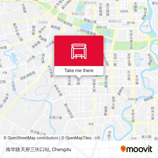 南华路天府三街口站 map