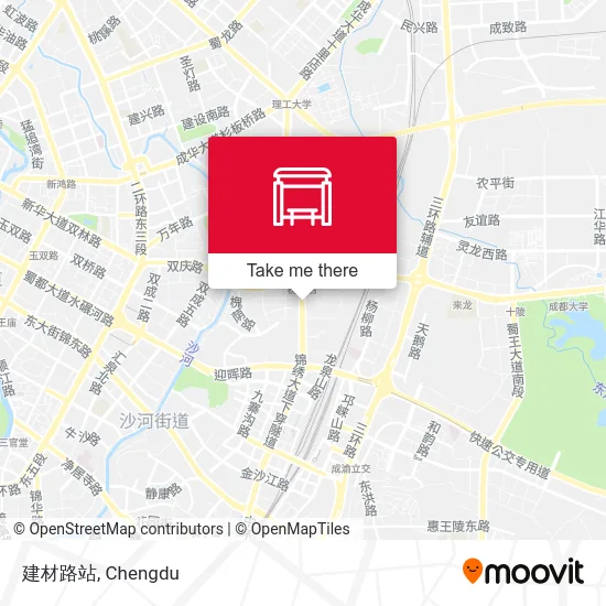 建材路站 map