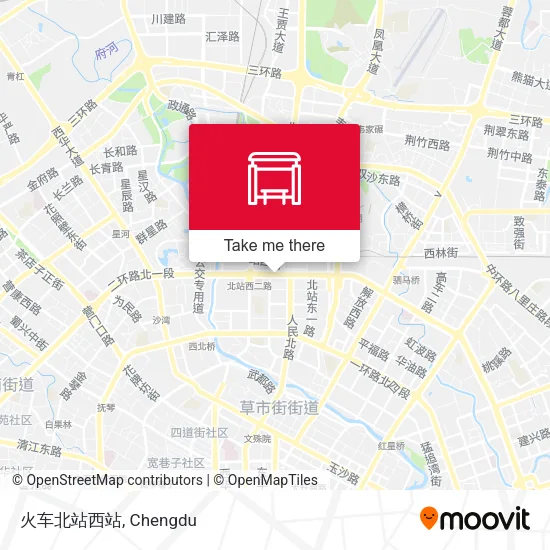 火车北站西站 map