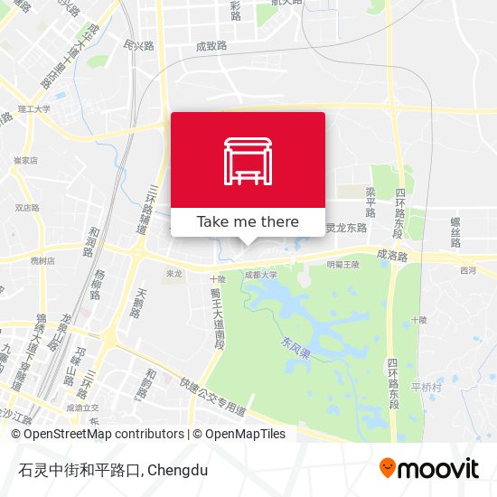 石灵中街和平路口 map