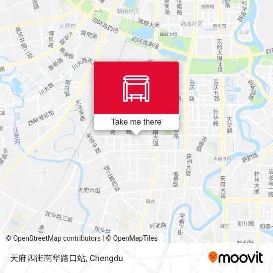 天府四街南华路口站 map