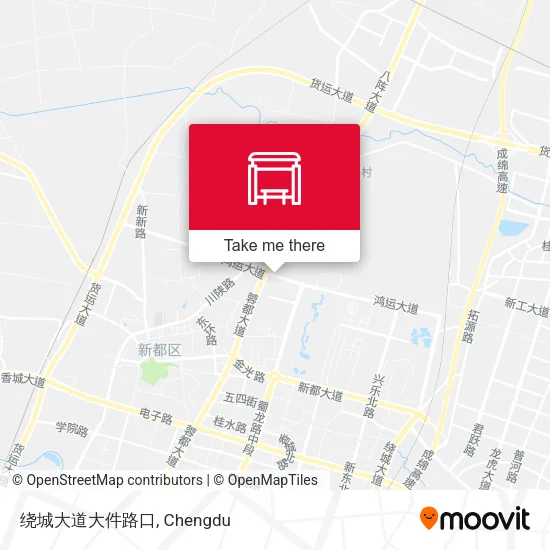 绕城大道大件路口 map