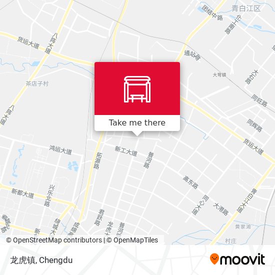 龙虎镇 map