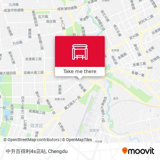 中升百得利4s店站 map