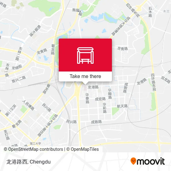 龙港路西 map
