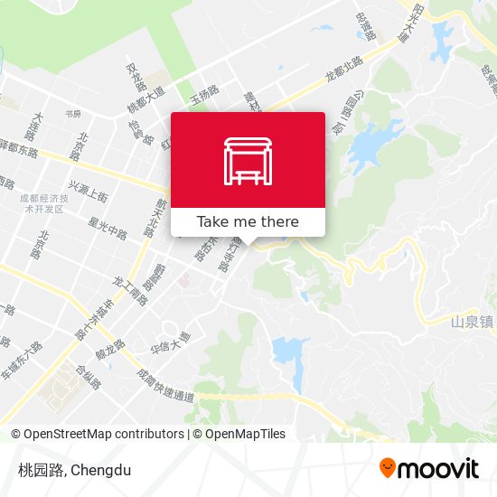 桃园路 map