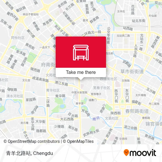 青羊北路站 map