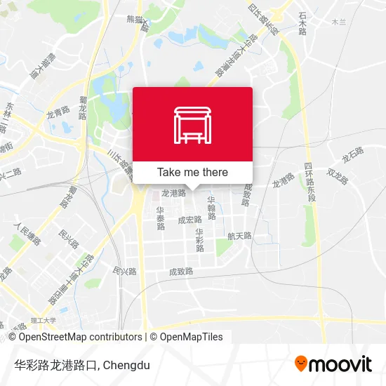 华彩路龙港路口 map